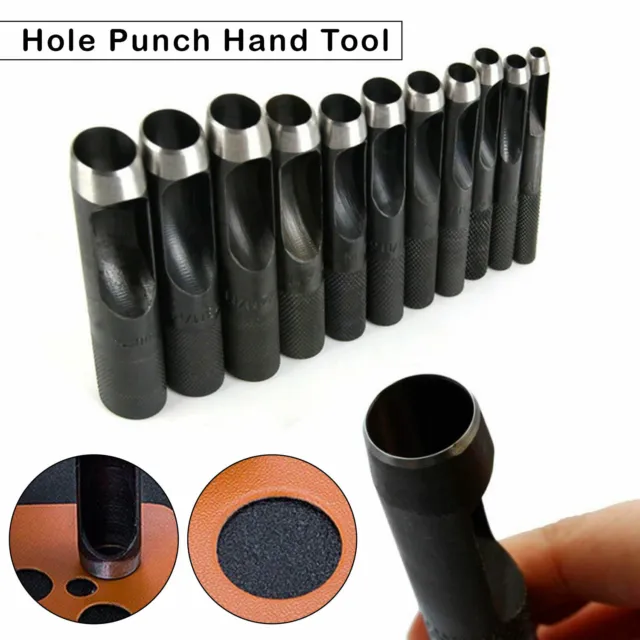 Hollow Hole Punch Tool Holes Cutting for Leather Belts Gasket Crafts Plastic