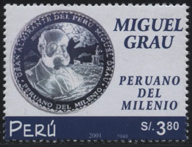 Peru 2002 "Miguel Grau" Politiker, MiNr  1839