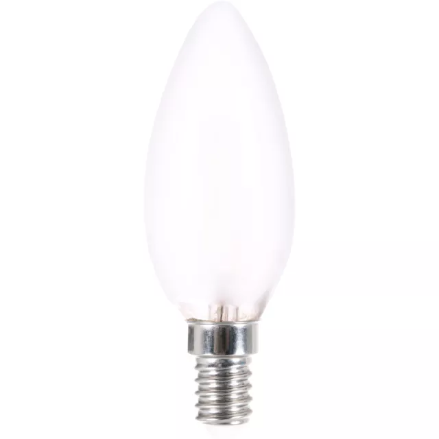 LightMe LED Filament Leuchtmittel Kerze 4W = 40W E14 matt 470lm warmweiß DIMMBAR