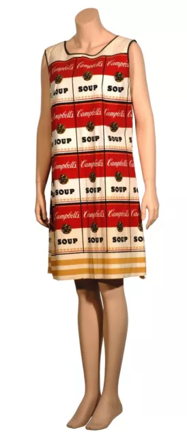 Vintage 1966 Campbell Soup Print - Paper Dress! MINT Condition! Never Unfolded!