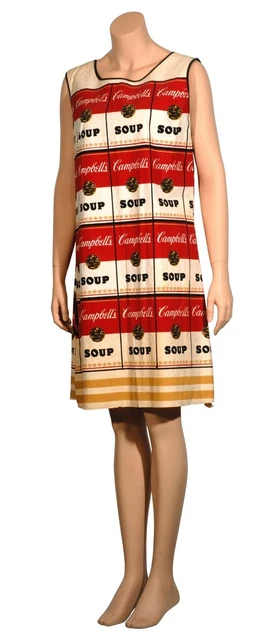 Vintage 1966 Campbell Soup Print - Paper Dress! MINT Condition! Never Unfolded!