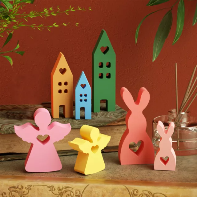 7Pcs Easter Silicone Molds Easy Release Easter Candle Molds Temperature amCsf