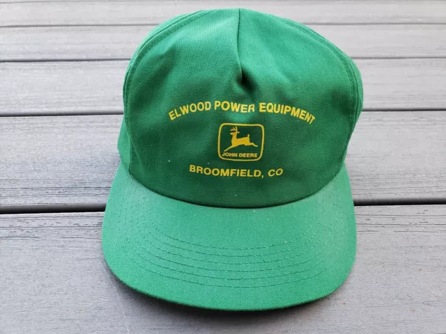 Vintage John Deere Dealer Mesh Trucker Hat Snapback Hat K-Products USA Made