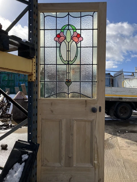 Victorian stained glass vestibule door 3
