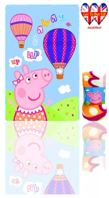 Peppa Schweinedecke Soft Touch Vliesdecke, wirft, offiziell lizenziert (140 cm)