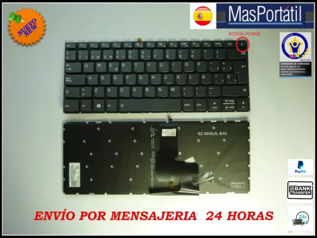 Teclado Español Nuevo Portatil Lenovo Ideapad V14-Ikb  Retroiluminado  Tec40