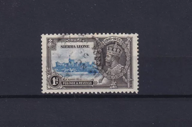 Sierra Leone 1d 1935 Jubilee, "Extra Flagstaff", SG 181a, £120. VFU