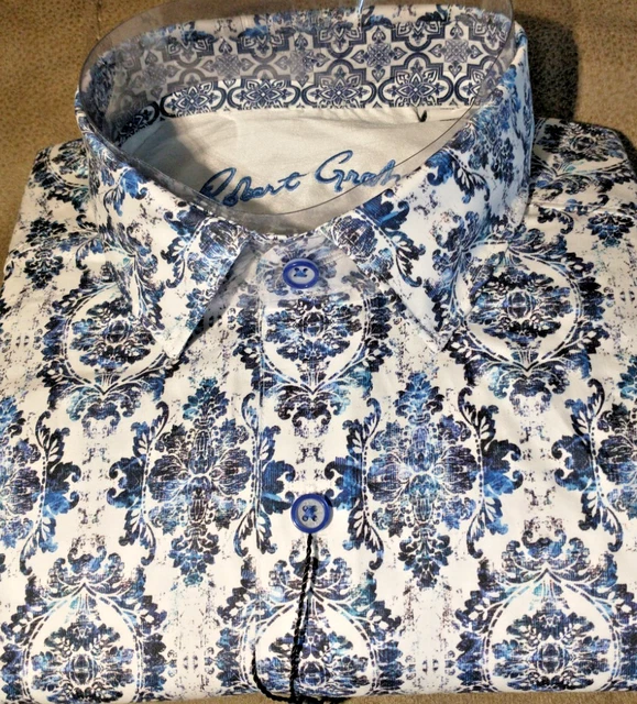 Robert Graham Men's Carver Short Sleeve Button Down Shirt - Multi Color Small