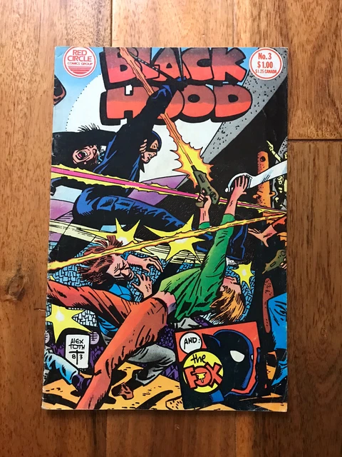 BLACK HOOD #3 And the Fox - Red Circle Comics Group 1983 Wraparound Cover