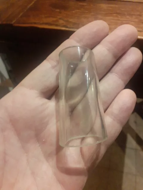 Glass Bottleneck Blues Slide For Guitar, Recycled Glass