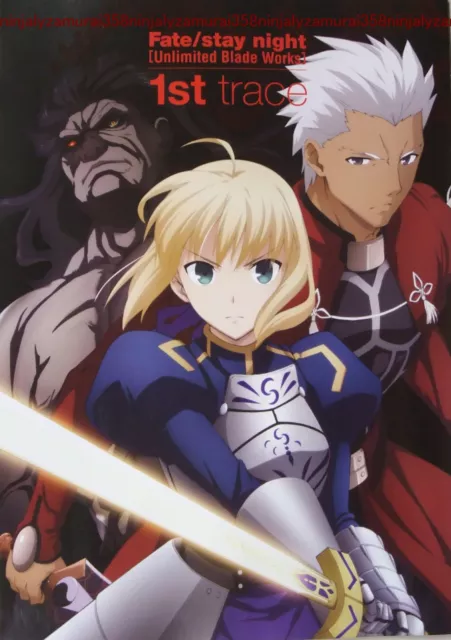 Fate/stay night promo booklet anime art data guide book unlimited blade works