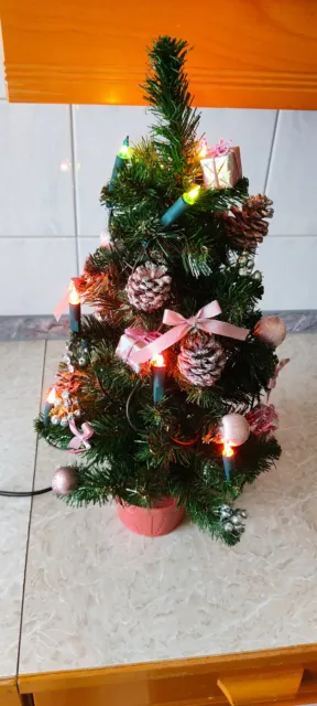 Weihnachtsbaum - künstlich - ca. 50 cm mit Beleuchtung