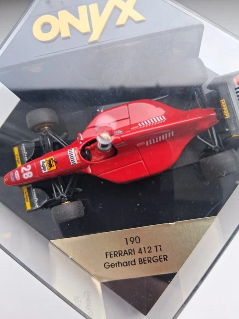 Miniature Ferrari 412 T1 Gerhard Berger 1/43 - Onyx Diecast - Modèle F1 Occasion
