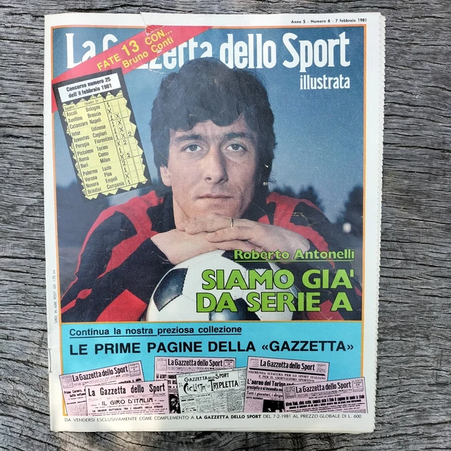 Gazette Dello Sport Illustré 22-1979 Paolo Rossi-Tourist