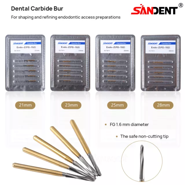 Dental Endodontic ENDO-Z Tungsten Carbide Burs FG Round Bur High Speed Turbine