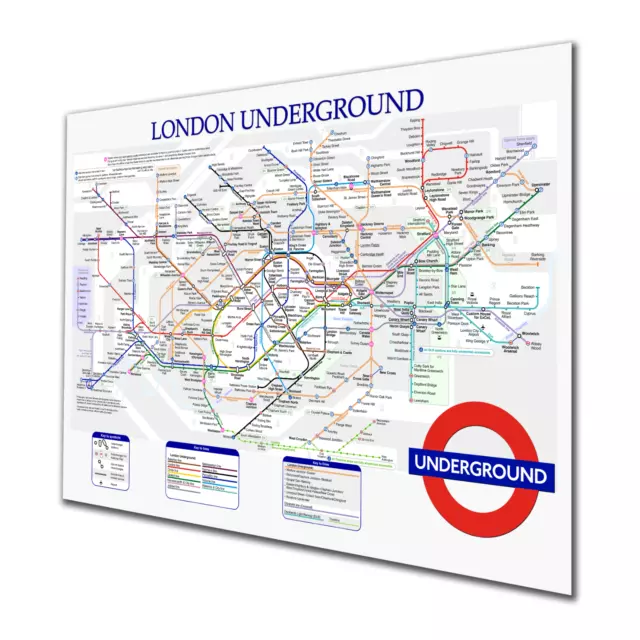 London Underground Tube Elizabethan Line Route Poster Map Railway Metro Print