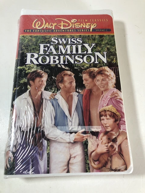 VINTAGE SWISS FAMILY Robinson Walt Disney VHS With Clamshell Case NEW ...