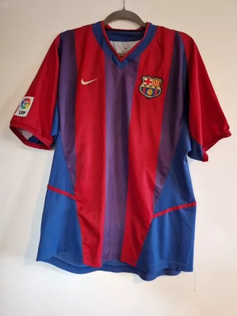 Barcelona Home Football Shirt 2002/03 Adults Large Nike