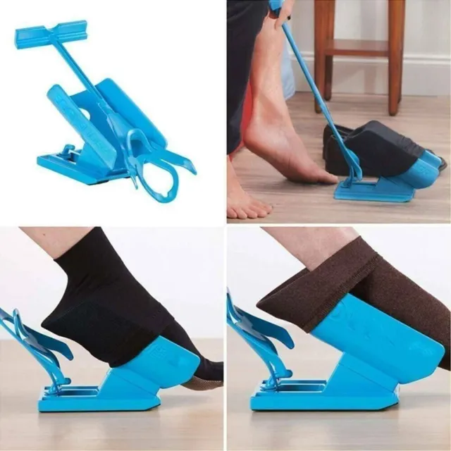 Sock Helper Puller Aid Socks Stockings Dressing Disability Slider Pulling UK