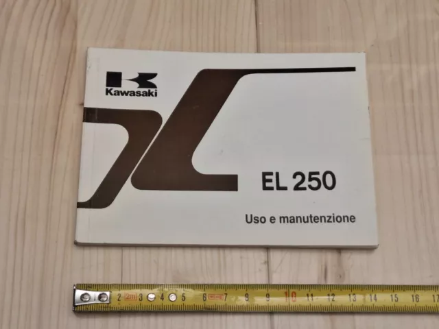 Kawasaki EL 250 manuale libretto uso e manutenzione originale Italiano