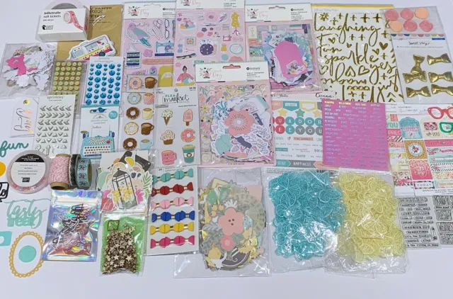 Cardmaking and Scrapbooking Embellishments and Stickers - Bundle F