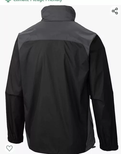 NEW COLUMBIA MEN'S Black Glennaker Lake Rain Jacket Size Medium $39.99 ...
