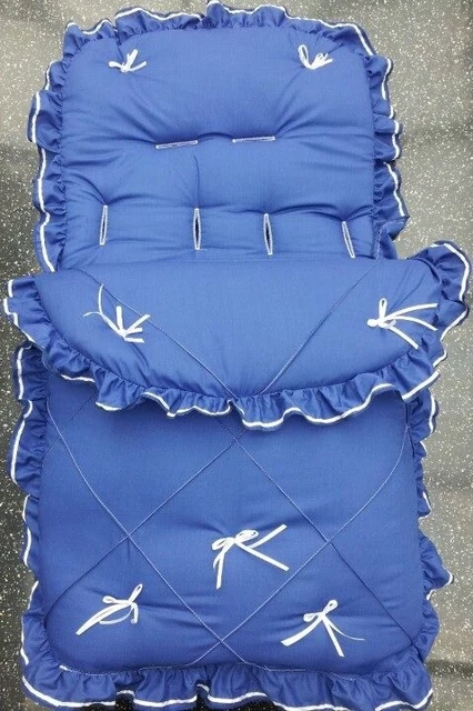 Baby's Cosy Toes / Footmuff 3-in-1 IN ROYAL WHITE PINTUCK DESIGN