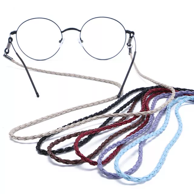 Eyeglass Glasses Strap Sunglasses Chain Woven PU Cord Holder Neck Lanyard Rope