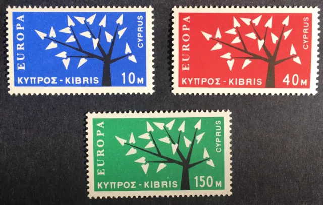1963 Cyprus Europa Set of 3 SG224 - SG226 MNH