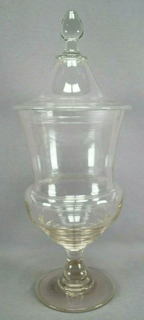 British / French Hand Blown Flint Glass Apothecary Display Jar / Urn C. 1840s British / French Hand Blown Flint Glass Apothecary Display Jar / Urn C. 1840s