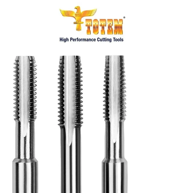 Totem HSS Hand/ Short Machine / Long Shank Machine Tap / 5mm X 0.8 Pitch Tap Set