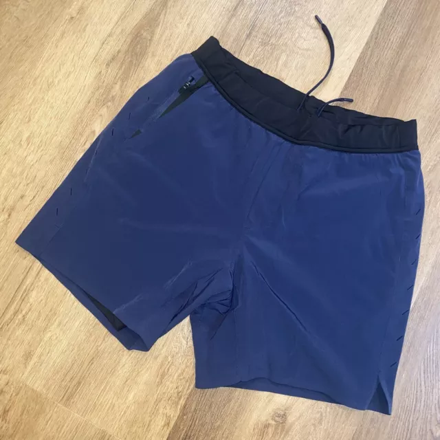 Ten Thousand Interval Shorts 7" Mens Medium Navy Lined Athletic Gym
