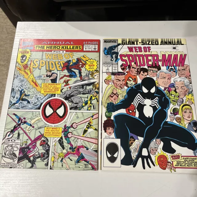 Web Of Spider-Man 2 Book Annual Lot Both NM