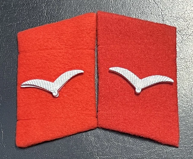 GERMAN AIR FORCE Flak Gunner's Collar Tabs, Beautiful Set & Mint! 80.
