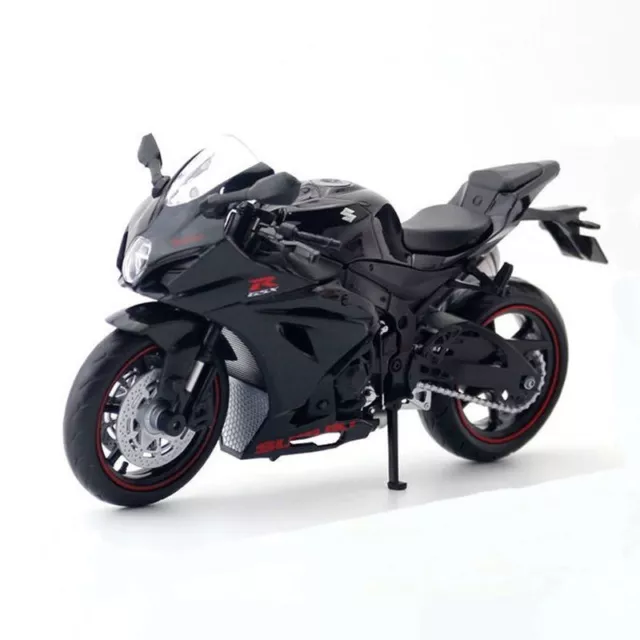 1/12 Scale Suzuki GSX-R1000R L7 Diecast Motorcycle Model Kids Toys Gifts Black