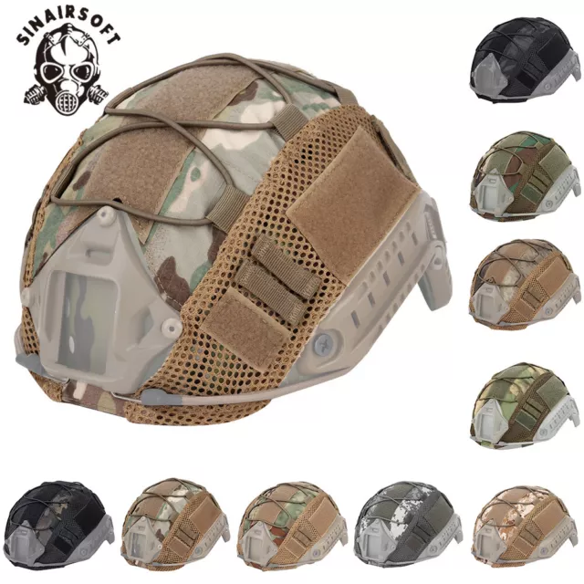 Taktisch Militär Camo Helmbezug für Airsoft Jagd Headwear Armee Schnell Helm