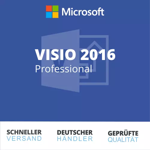 Microsoft Visio 2016 Professional | Retail | Deutsch | Vollversion 32/64 Bit