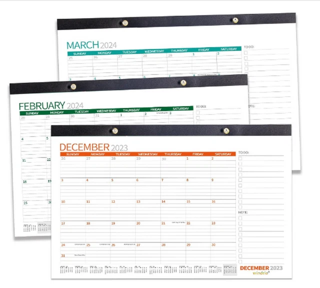DESK CALENDAR 2024 Wall Calendars Monthly Planner Paper Office Desktop
