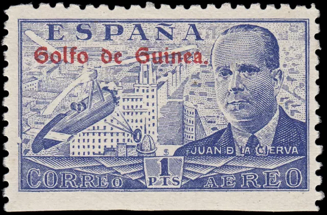 Guinea Española 268 1942 Juan of The Cierva MNH