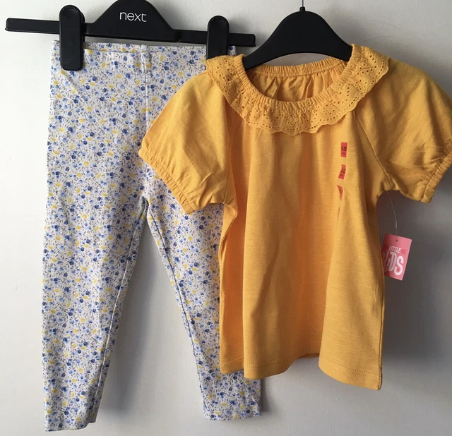 Leggings floreali Next bambine ecc e nuovi top Matalan 18-24 mesi 2