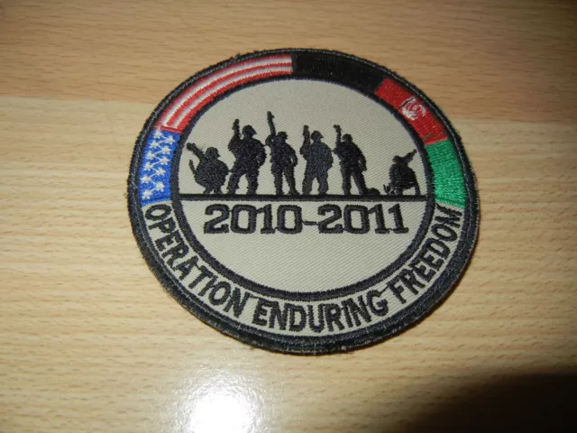 OPERATION  ENDURING  FREEDOM   2010-2011  AFGHANISTAN   patch, scratch, ORIGINAL