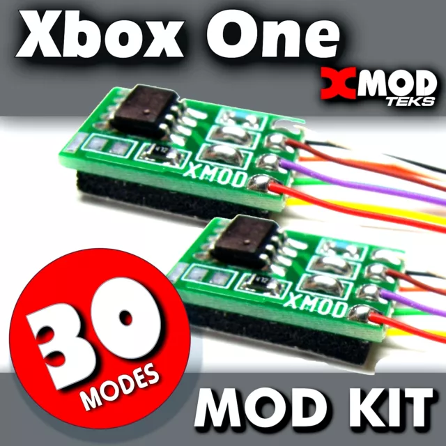 XBOX ONE S X Modded Controller - XMOD 30 PLUS Remap Mode, White