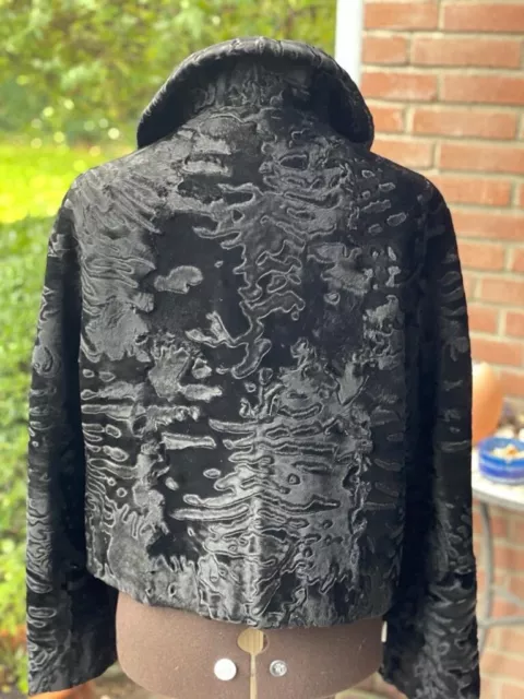 Kurze Breitschwanz Persianer Jacke, schwarz ,Gr. 38/40 kaum getragen , Neuwertig 3