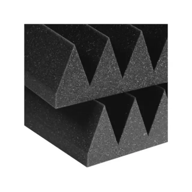 Auralex 4'' Studiofoam Wedge 2' x 2' Panels - Charcoal x 6  - Belfield Music 2