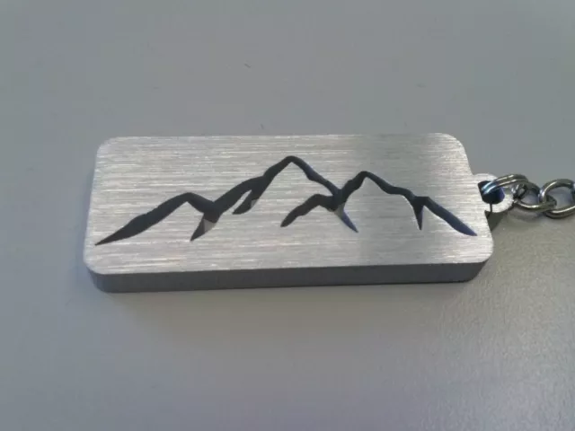 Montagna, alpinismo, monti, escursionismo, sci, portachiavi vette in alluminio