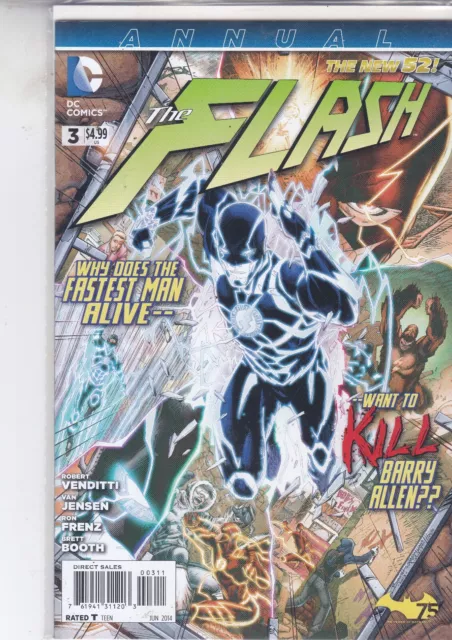 Dc Comics The Flash Vol. 4 Annual #3 June 2014 1St App Wallace West Fast P&P