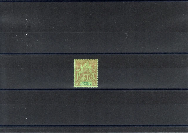 Timbre Cote Ivoire France Colonie 1892 N°7 Neuf* Mh