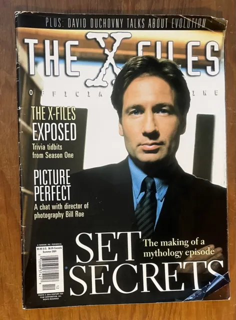 X-FILES Official Magazine Vol 5 #2 David Duchovny SET SECRETS & Season 1 TRIVIA