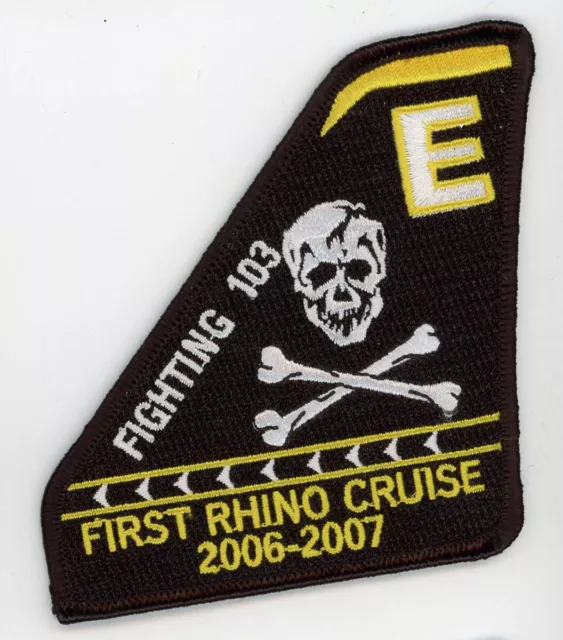 Patch Usn F/A-18 Vfa-103 Jolly Rogers First Rhino Cruise  Ron On Parche