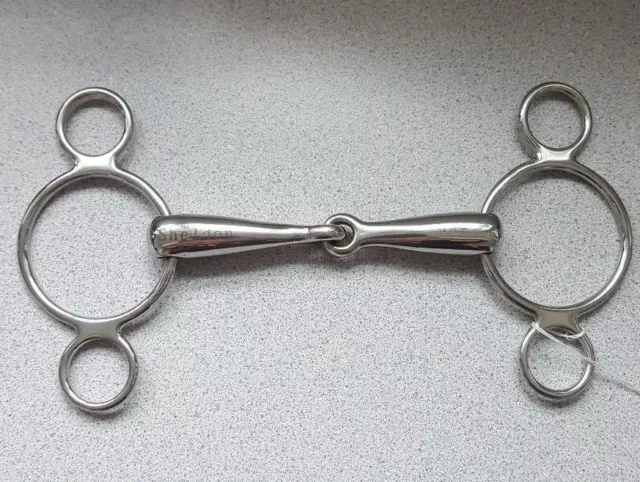 2 Ring Continental Dutch Gag Snaffle With Single Joint 4 To 6 Inch S/ Steel